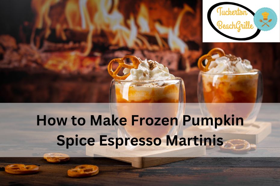 How to Make Frozen Pumpkin Spice Espresso Martinis
